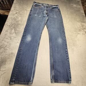 Levi Strauss & Co. Jeans Mens 34x34 Blue Straight Levi's 505 Medium Wash